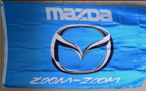 Mazda Zoom Flag Blue 3X5 Ft Polyester Banner USA 90x150cm by flagsjustdoit