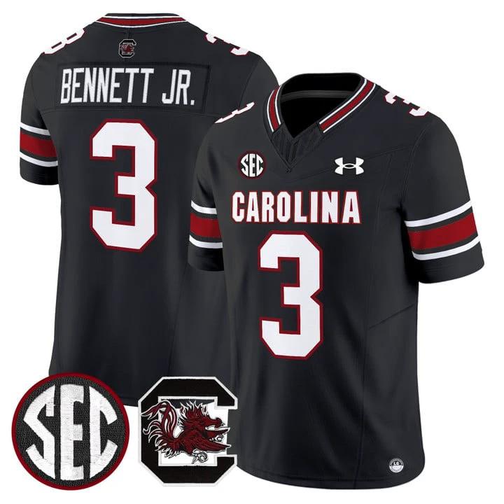 Mazeo Bennett Jr Jersey #3 South Carolina Gamecocks 2025 Stitched Black by My Store