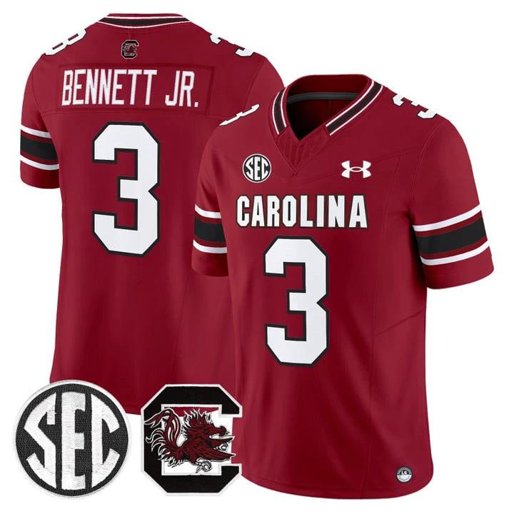 Mazeo Bennett Jr Jersey #3 South Carolina Gamecocks 2025 Stitched Garnet by My Store
