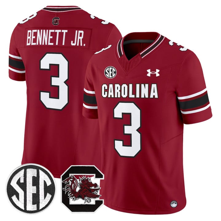 Mazeo Bennett Jr Jersey #3 South Carolina Gamecocks 2025 Stitched by My Store NCAA Football Jerseys