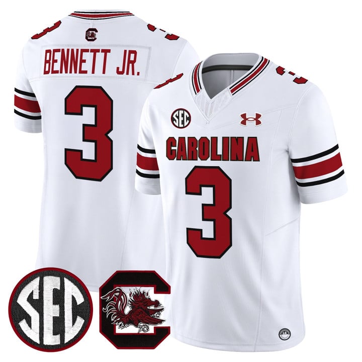 Mazeo Bennett Jr Jersey #3 South Carolina Gamecocks 2025 Stitched by My Store NCAA Football Jerseys