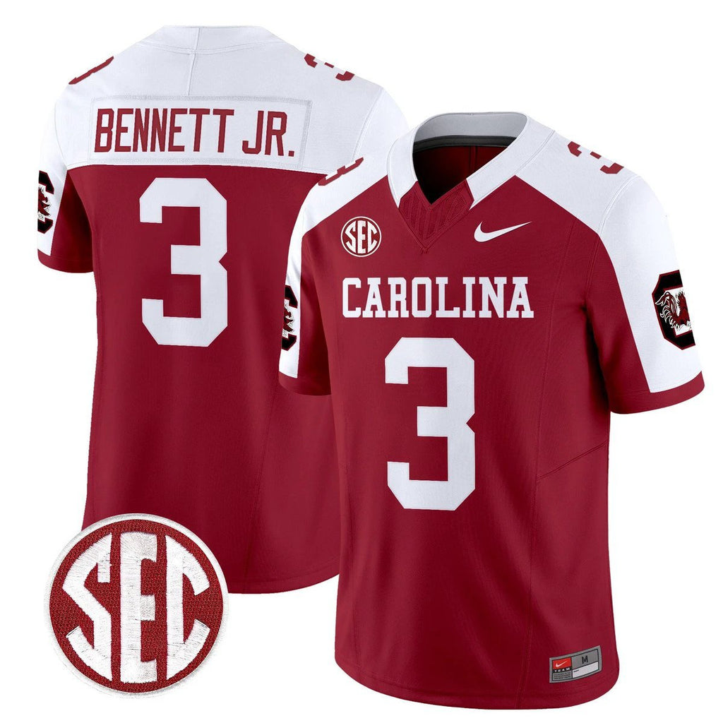 Mazeo Bennett Jr Jersey #3 Carolina 1980 Throwback Rebrand 2026 Garnet Alter by My Store NCAA Football Jerseys