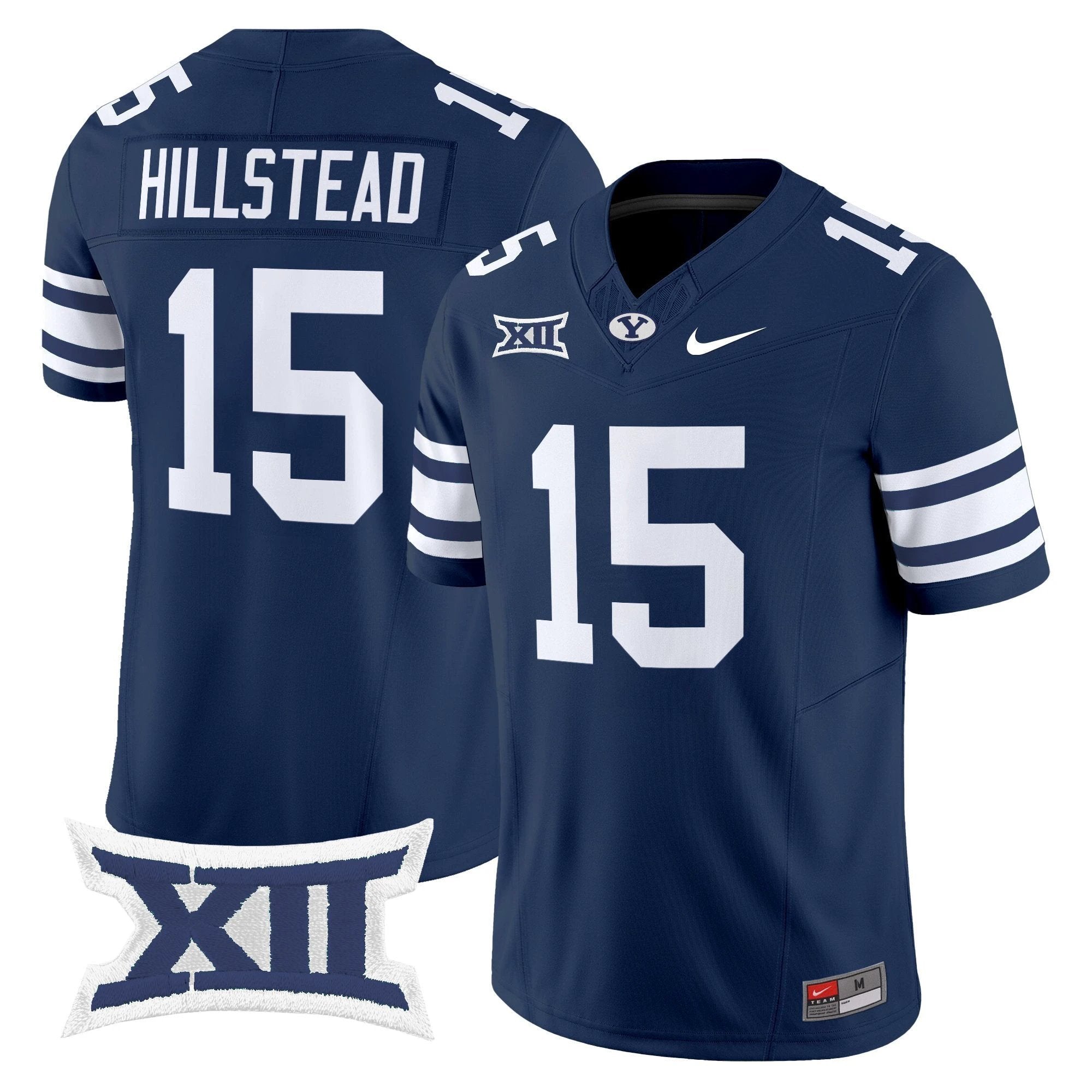 McCae Hillstead Jersey #15 BYU Cougars 2025 Vapor Limited Stitched Navy by NCAA Football Jersey
