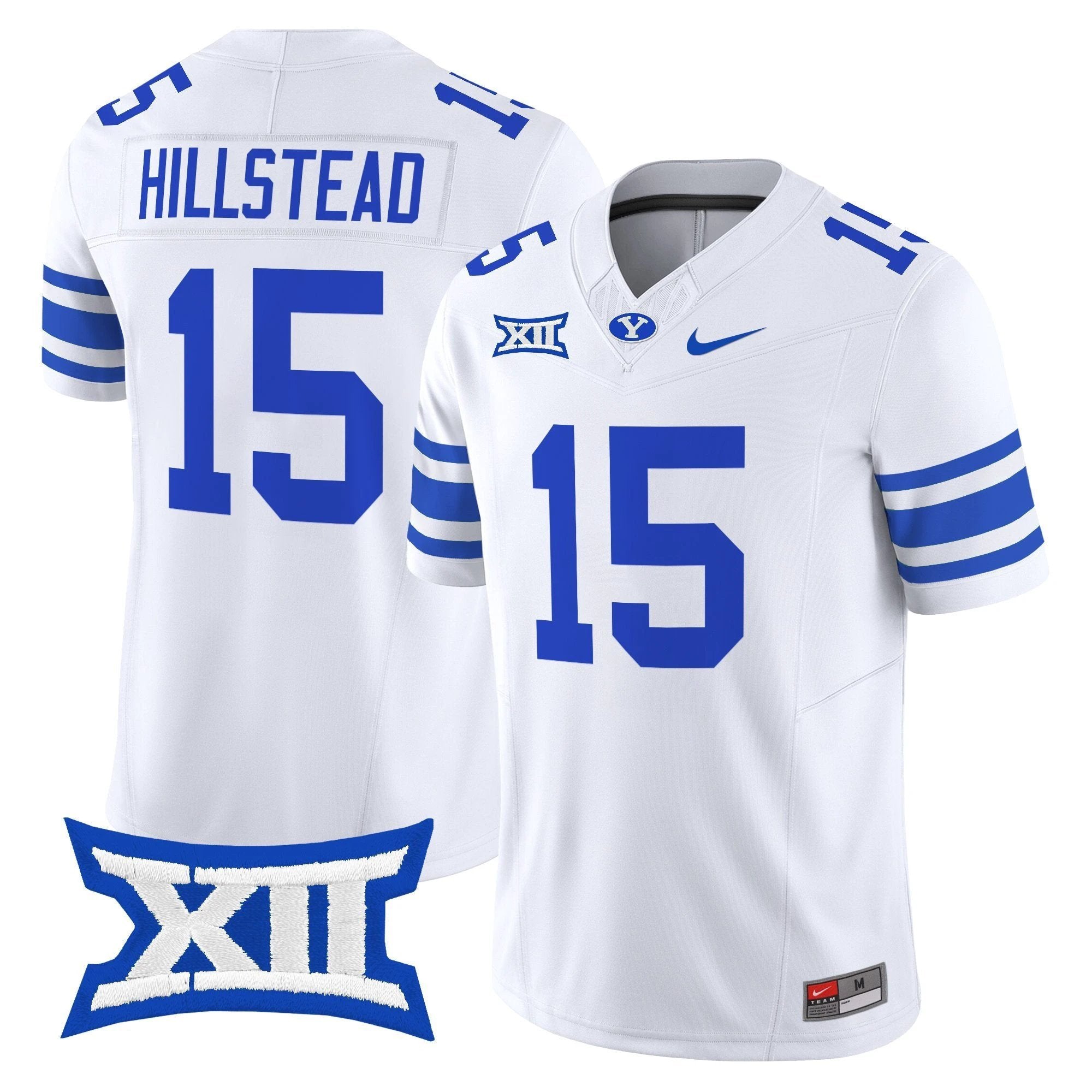 McCae Hillstead Jersey #15 BYU Cougars 2025 Vapor Limited Stitched White by NCAA Football Jersey