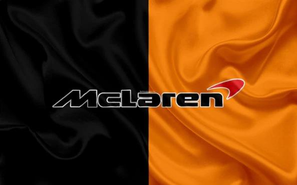 Mclaren Flag Black Orange 3X5 Ft Polyester Banner USA 90x150cm by flagsjustdoit