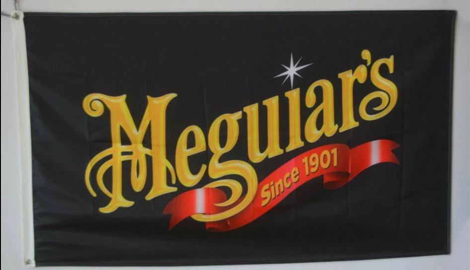 Meguiars Automotive Car Flag 3X5 Ft Polyester Banner USA 90x150cm by flagsjustdoit