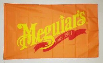 Meguiars Automotive Car Orange Flag 3X5 Ft Polyester Banner USA 90x150cm by flagsjustdoit