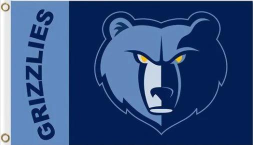 Memphis Grizzlies Team US Flag 3X5Ft Polyester Banner USA Digital Print by flagsjustdoit