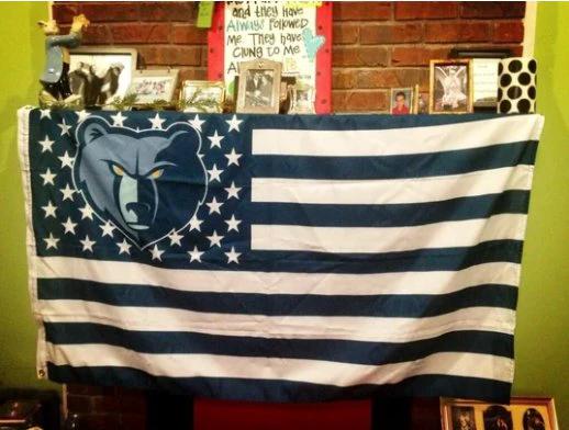 Memphis Grizzlies US Blue Flag 3X5Ft Polyester Banner USA Digital Print by flagsjustdoit