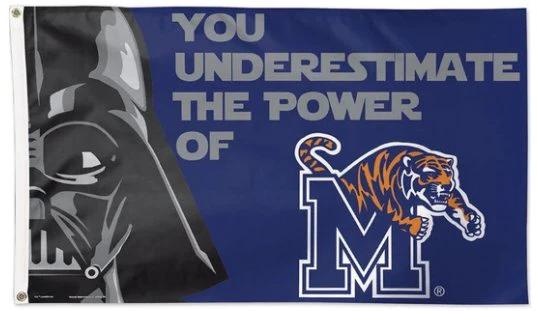 Memphis Tigers Star Wars Flag 3X5ft Banner Polyester with 2 Brass Grommets by flagsjustdoit