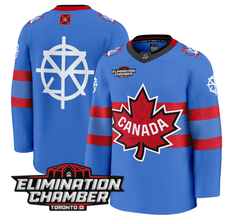 Men Seth Rollins Jersey Elimination Chamber Toronto 2025 Premium Stitched Royal by Hockey David