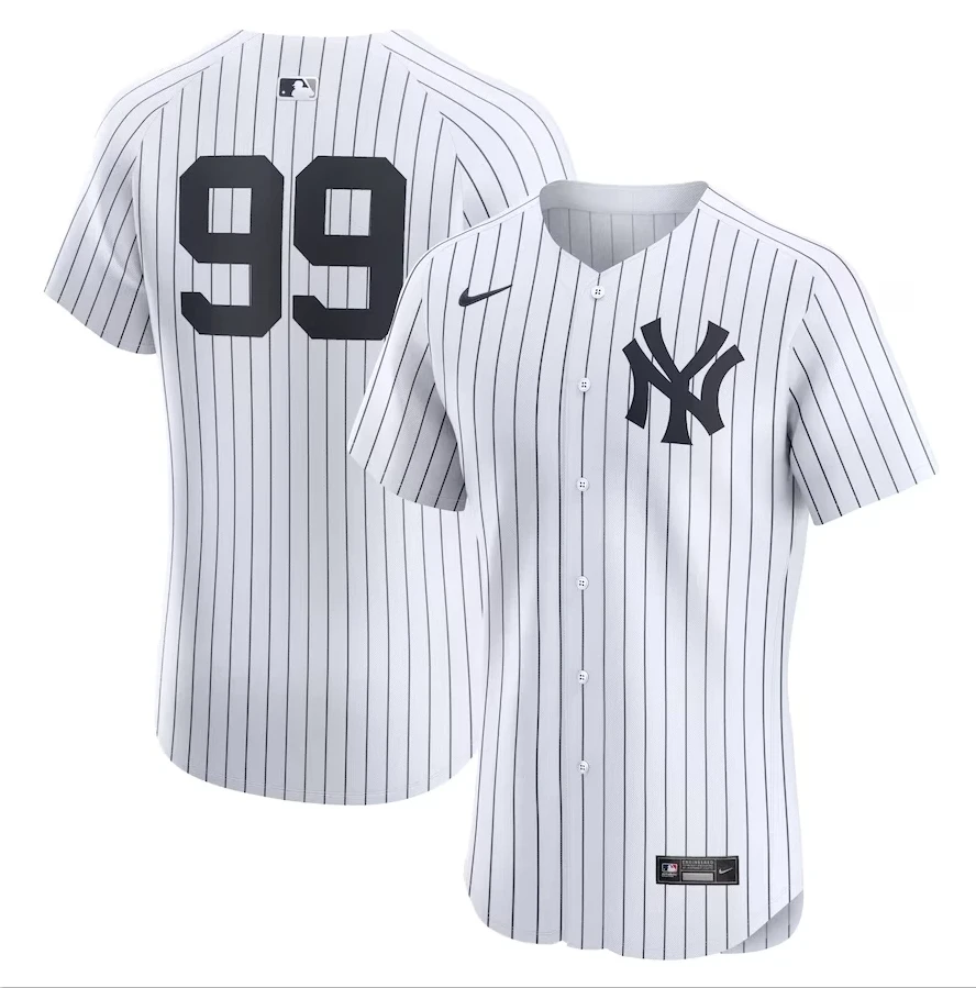 Men's Aaron Judge White Home Elite Player #99 All Stitched Jersey by My Store