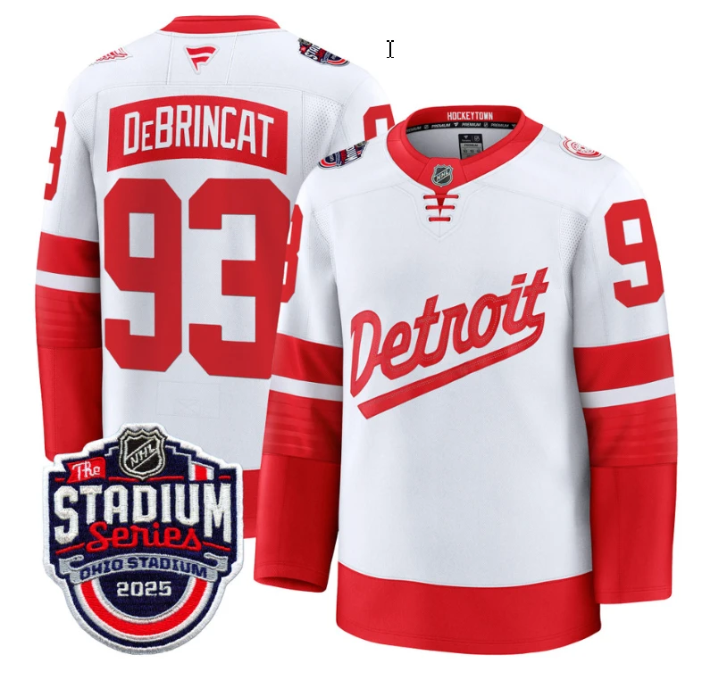Men's Alex DeBrincat Jersey #93 Detroit Red Wings 2025 Stadium Series Stitched by Hockey David