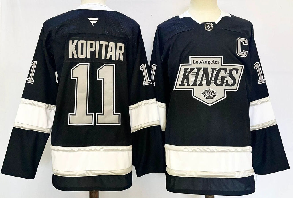 Men’s Anze Kopitar Jersey #11 Los Angeles Kings Black All Stitched by Hockey David