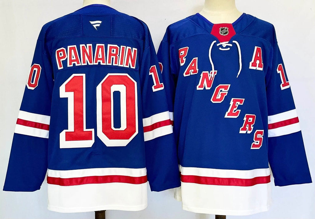 Men’s Artemi Panarin Jersey #10 New York Rangers Blue Home Stitched by Hockey David