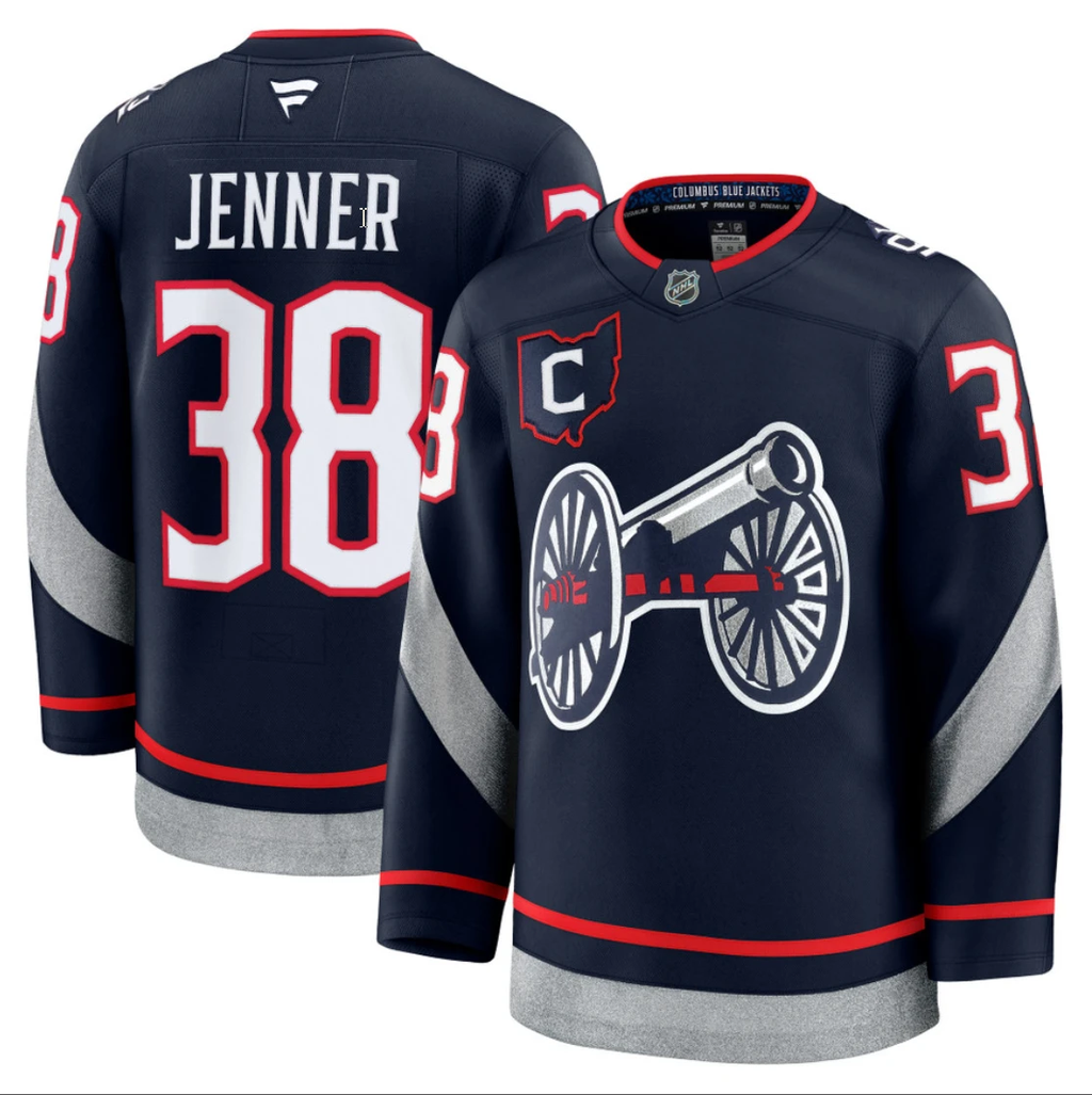 Men's Boone Jenner Jersey #38 Columbus Blue Jackets 2025 Stadium Series by Hockey David