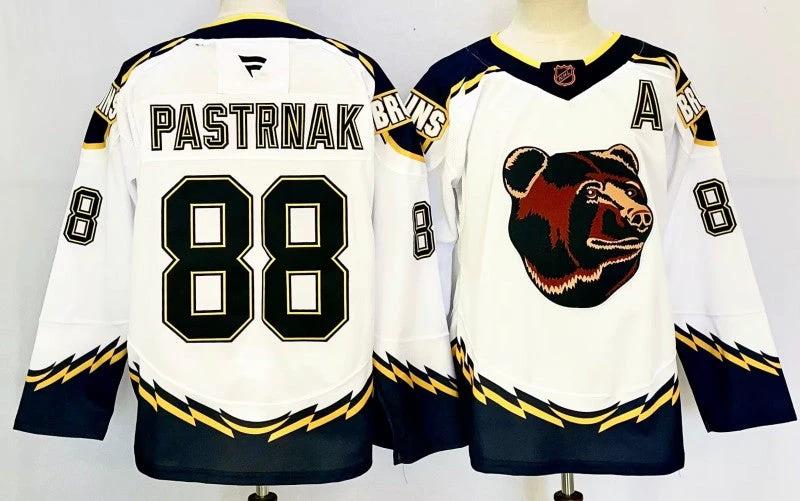 Men's Boston Bruins #88 David Pastrnak Jersey Stitched by Hockey David