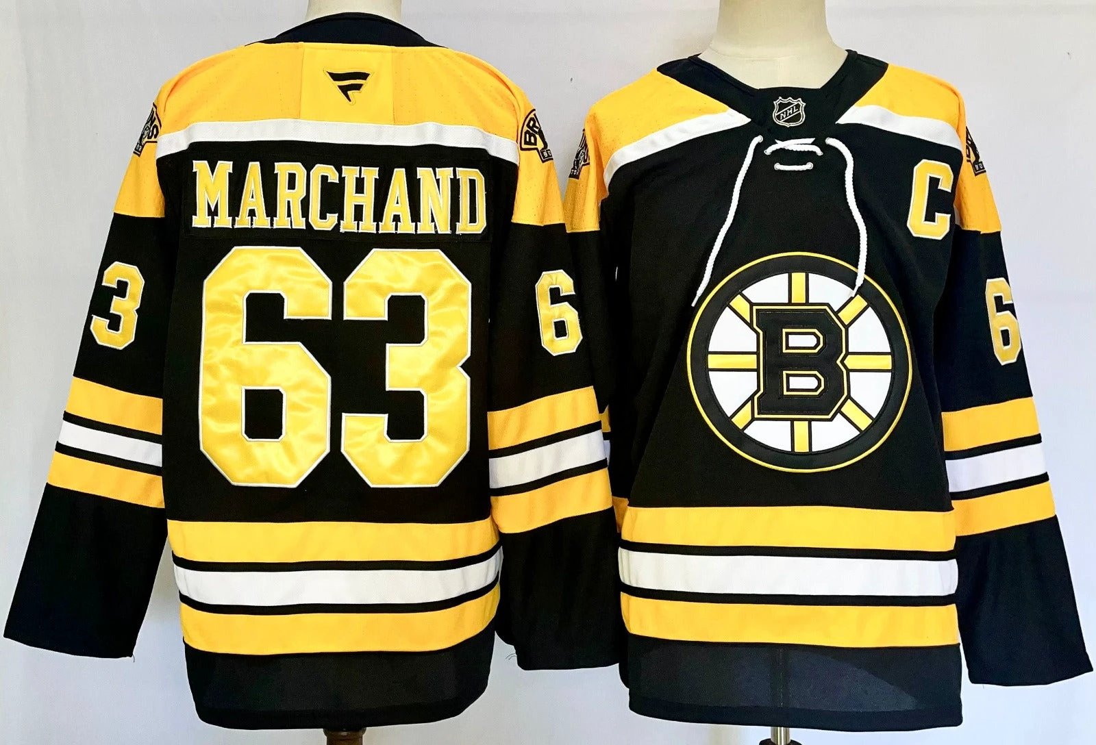 Men’s Brad Marchand Jersey #63 Boston Bruins Home Breakaway Black Stitched by Hockey David