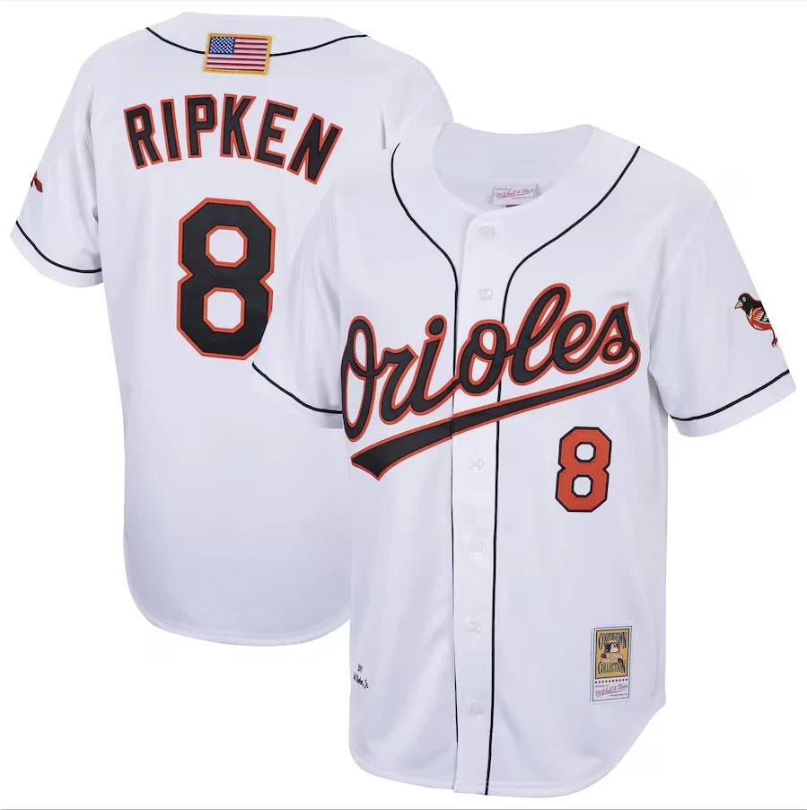 Men's Cal Ripken Jr. White Cooperstown Collection 2001 Player Stitched Jersey by My Store