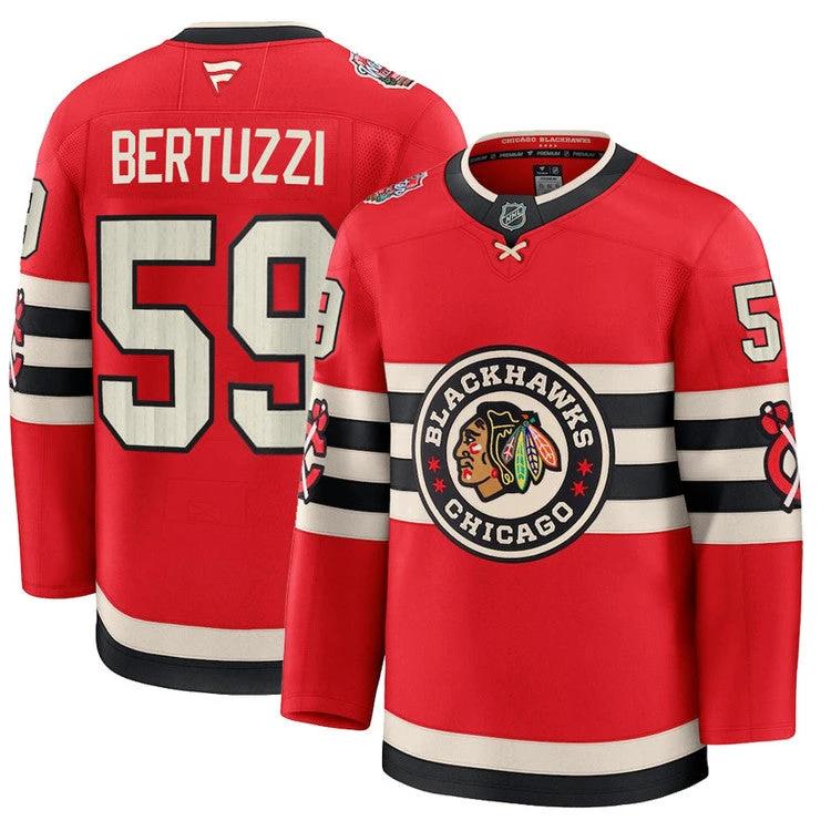 Men's Chicago Blackhawks #59Tyler Bertuzzi 2025 Winter Classic Jersey by Hockey David