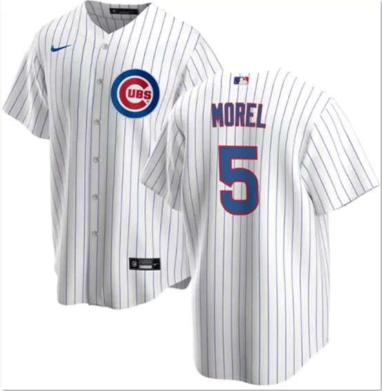 Men's Christopher Morel White Cool Base Stitched Jersey #5 by My Store