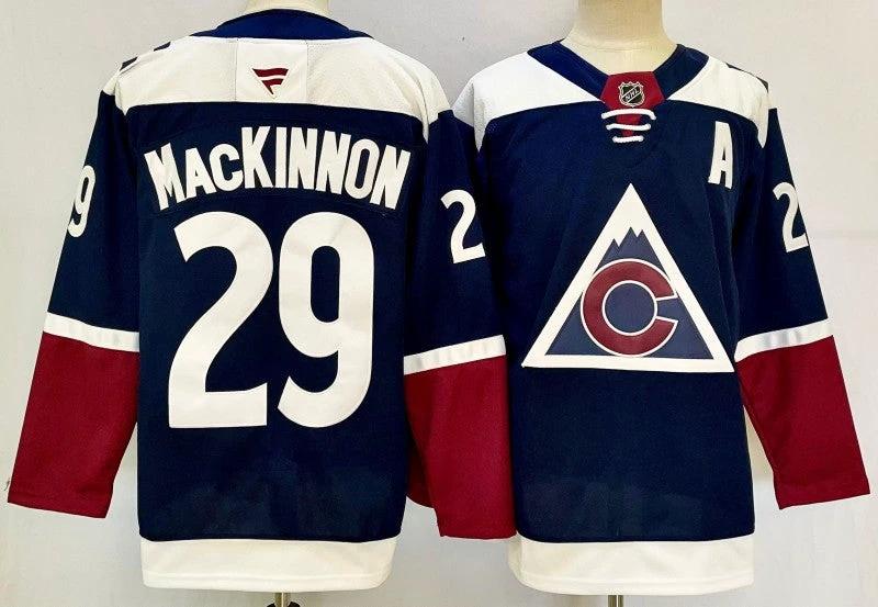 Men's Colorado Avalanche #29 Nathan MacKinnonJersey Stitched by Hockey David