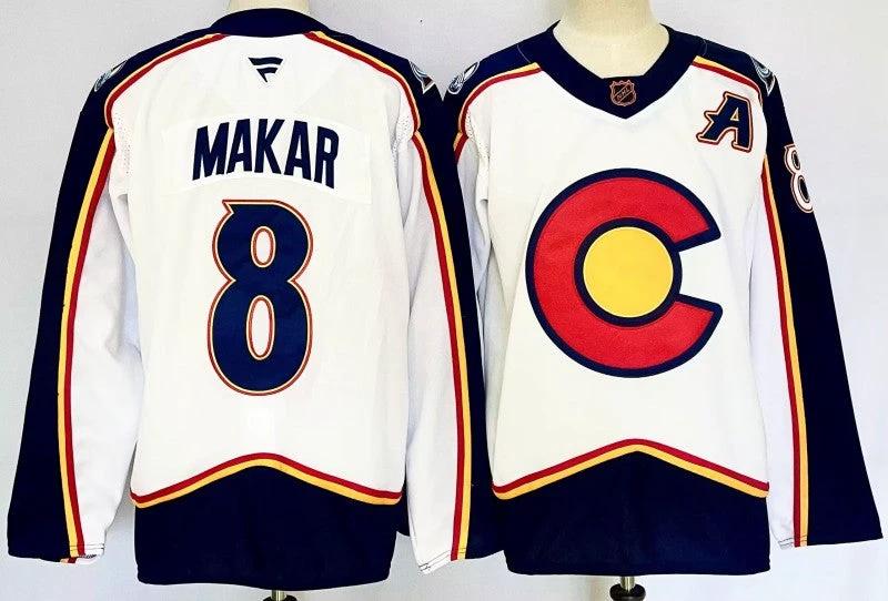 Men's Colorado Avalanche #8 Cale Makar Jersey by Hockey David