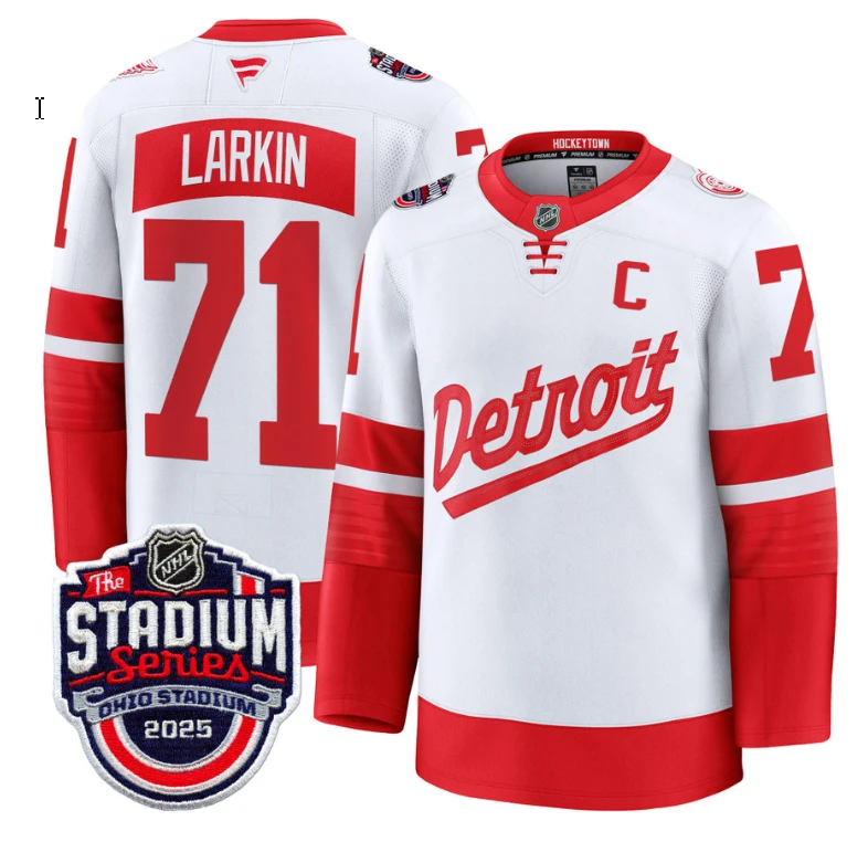 Men's Dylan Larkin Jersey #71 Detroit Red Wings 2025 Stadium Series Stitched by Hockey David