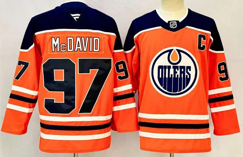 Men's Edmonton Oilers #97 Connor McDavid Jersey by Hockey David