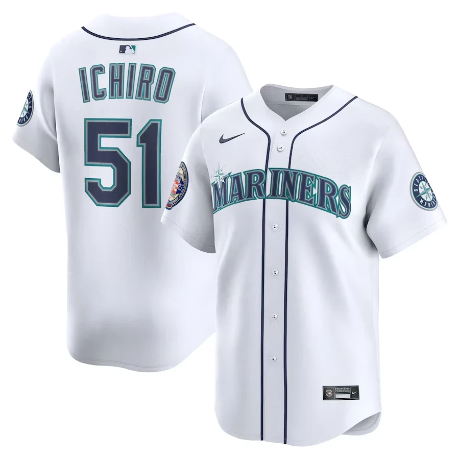 Men's Ichiro Suzuki White 2025 Nationa lHall of Fame Home Limited Player Jersey by My Store