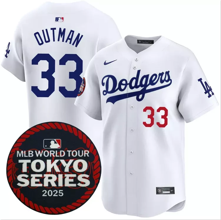 Men's James Outma 2025 World Tour Series Home Replica Player Jersey #33 Stitched by My Store