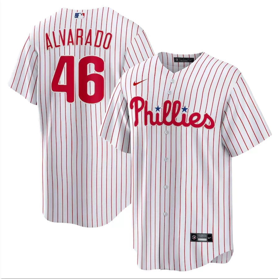 Men's José Alvarado White Home Replica Player Stitched Jersey #46 by My Store