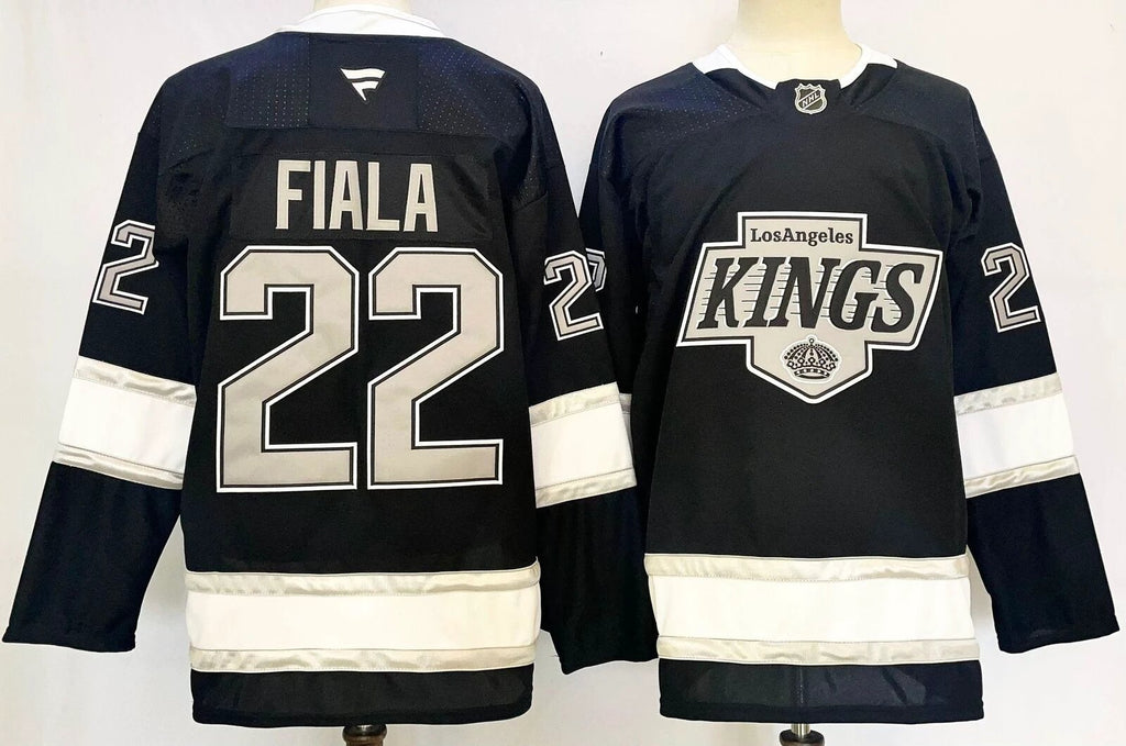 Men’s Kevin Fiala Jersey #22 Los Angeles Kings Black All Stitched by Hockey David