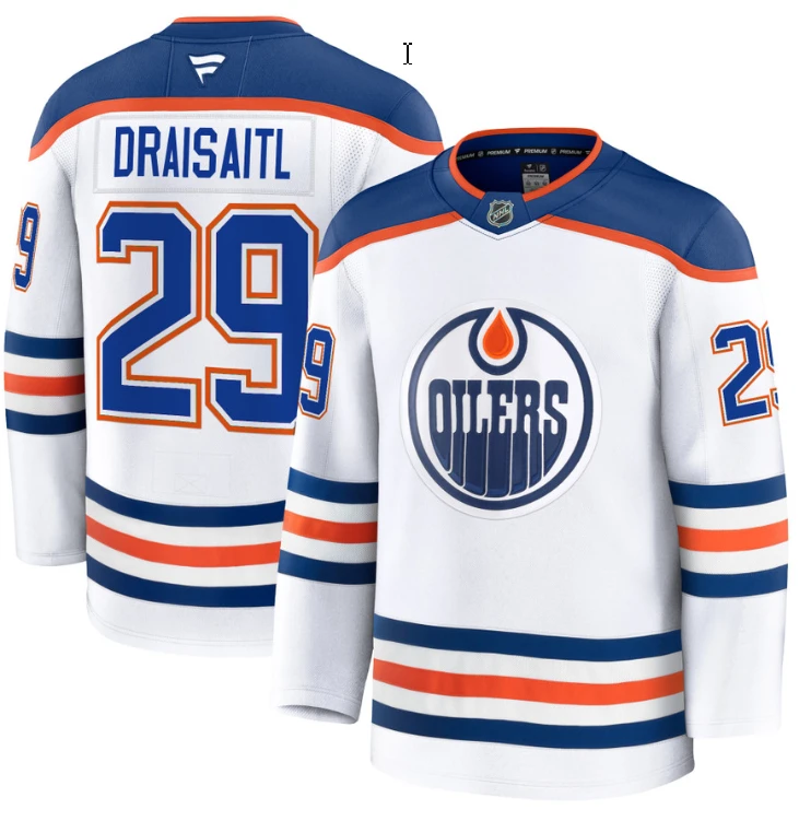 Men's Leon Draisaitl Jersey #29 Edmonton Oilers 2025 Premium Away All Stitched by Hockey David