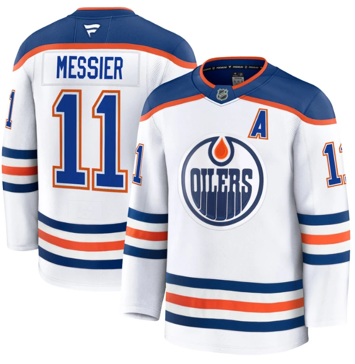 Men's Mark Messier Jersey #11 Edmonton Oilers 2025 Premium Away All Stitched by Hockey David