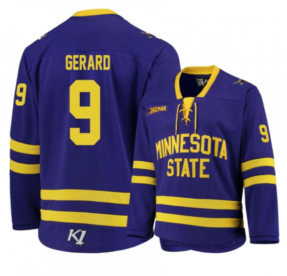 Men's Minnesota State University Mankato #6 Parker Tuomie Hockey Stitched Jersey by Hockey David