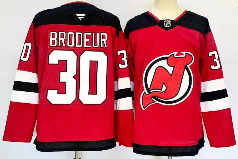 Men's New Jersey Devils #30 Martin Brodeur Jersey Stitched by Hockey David