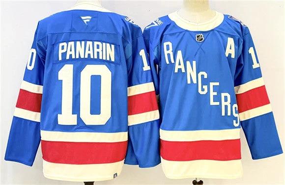 Men's New York Rangers #10 Artemi Panarin Jersey Blue 2025 With A Patch Stitched by Hockey David