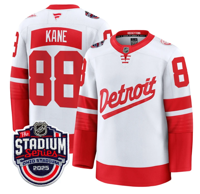 Men's Vladimir Tarasenko Jersey #91 Detroit Red Wings 2025 Stadium Series by Hockey David