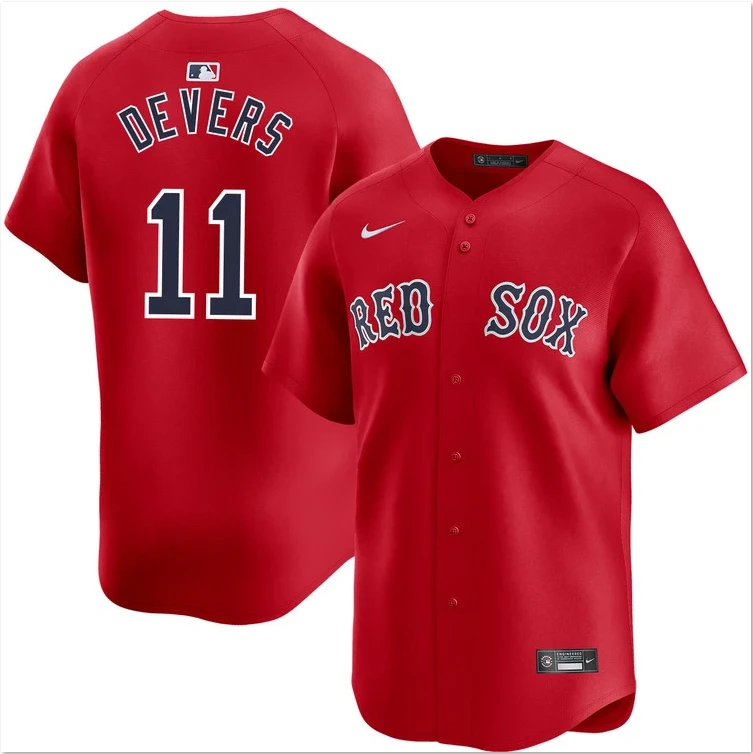 Men's Rafael Devers Red Alternate Replica Player Stitched Jersey #11 by My Store