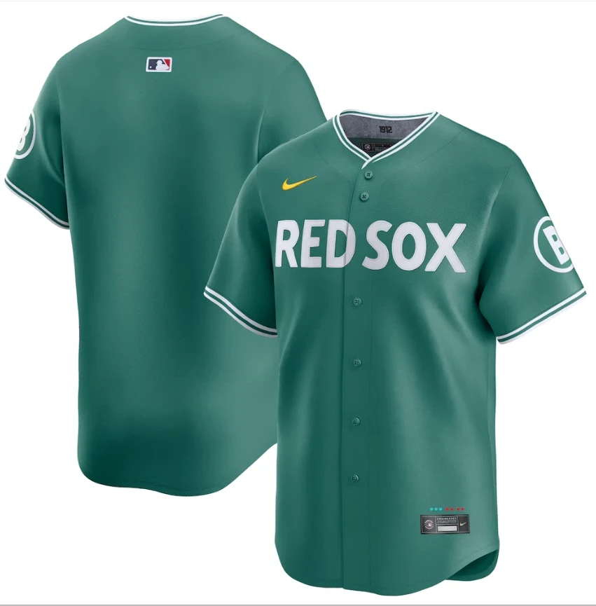 Men's Red Sox No Name Green 2025 City Connect Limited Jersey by My Store