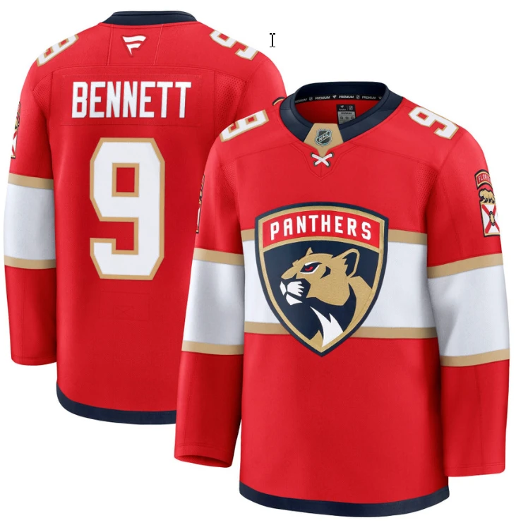 Men's Sam Bennett Jersey #9 Florida Panthers 2025 Premium All Stitched by Hockey David