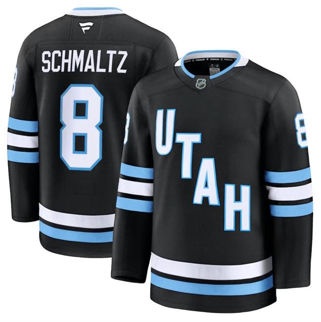 Men's Utah Hockey Club #8 Nick Schmaltz White 2024-25 With C Patch Stitched Jersey by Hockey David