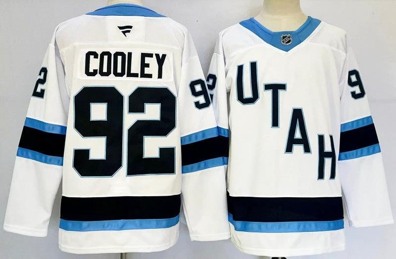 Men's Utah Hockey Club #92 Logan Cooley Jersey Stitched by Hockey David