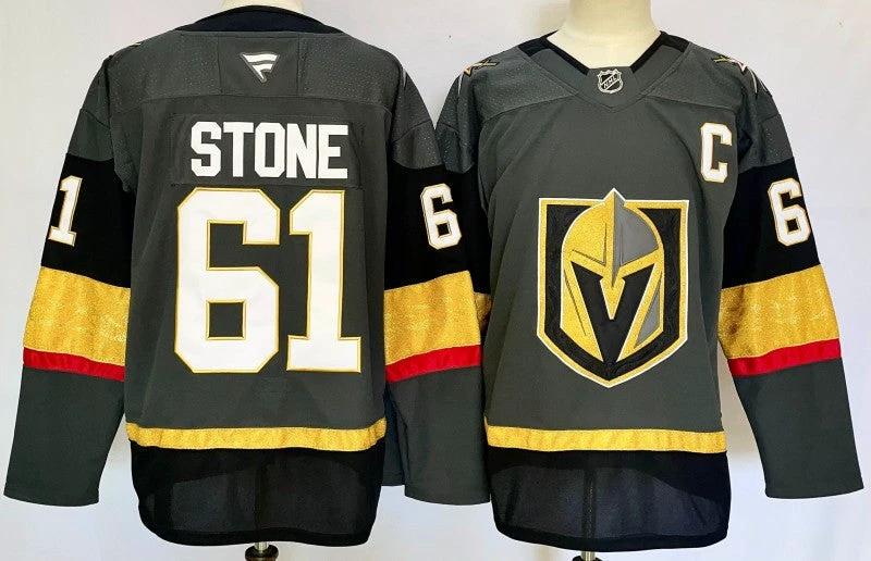 Men's Vegas Golden Knights #61 Mark Stone Jersey Stitched by Hockey David