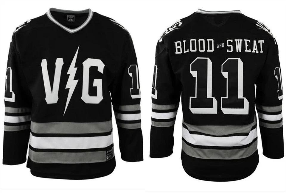 Men's Violent Gentlemen X EFF Collection Black Stitched Jersey by Hockey David