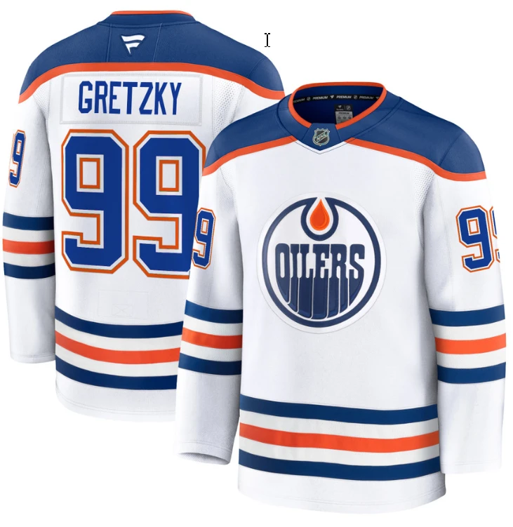 Men's Wayne Gretzky Jersey #99 Edmonton Oilers 2025 Premium Away All Stitched by Hockey David