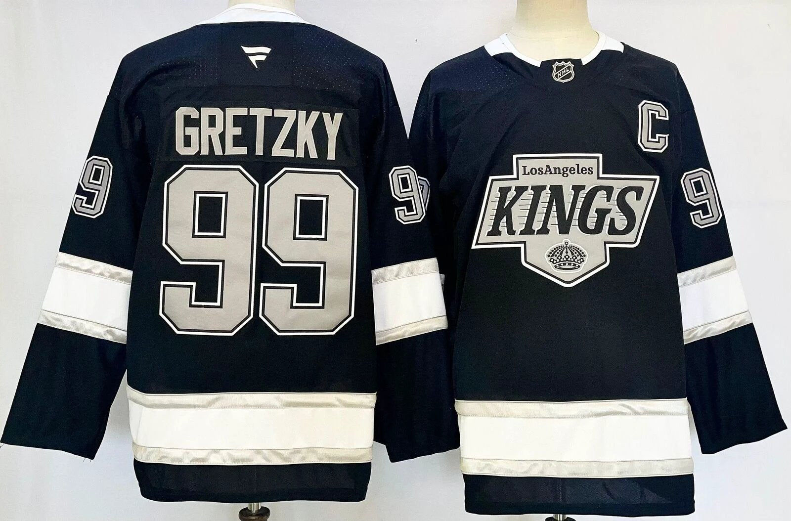 Men’s Wayne Gretzky Jersey #99 Los Angeles Kings Black All Stitched by Hockey David