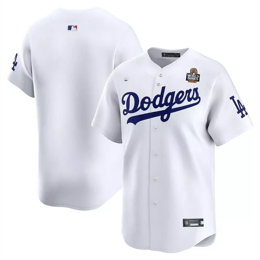 Men's White 2024 World Series Home Limited Stitched Jersey by My Store