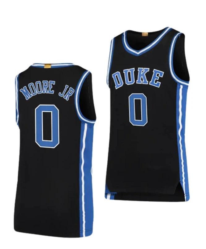 Men's #0 Wendell Moore Jr Jersey Duke Blue Devils College Basketball Jerseys Black by My store basketball